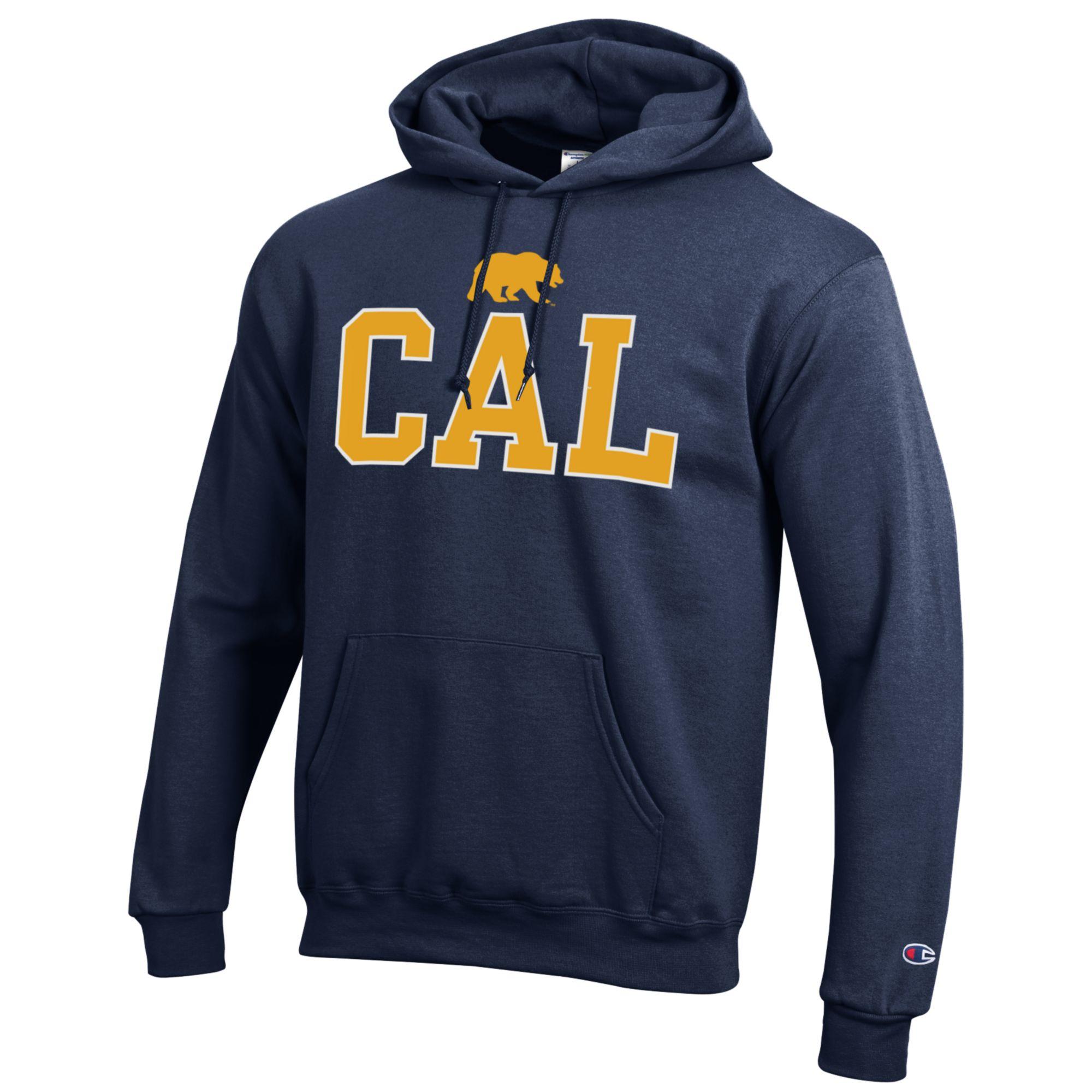 Men s Champion Navy Cal Bears Athletics Logo Pullover Hoodie Size Small