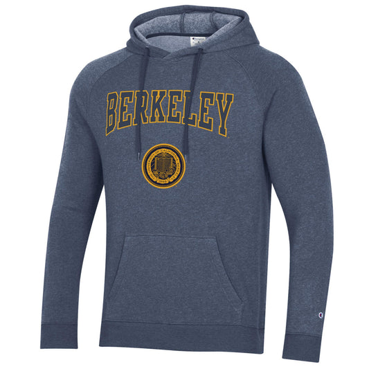 University of California Berkeley arch and seal Champion hoodie Sweatshirt - Navy-Shop College Wear