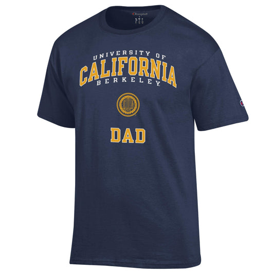 U.C. Berkeley Dad and Seal Champion T-Shirt-Navy-Shop College Wear