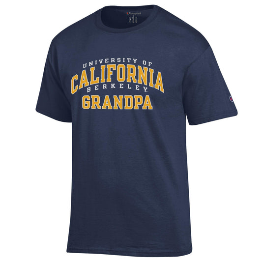 University of California Berkeley multiple arch GrandPa Champion T-Shirt-Navy-Shop College Wear