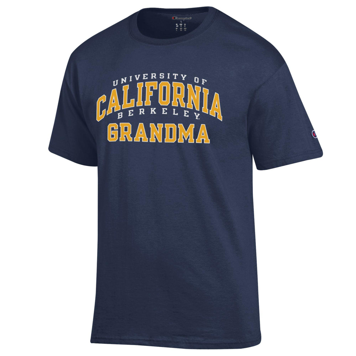 U.C. Berkeley Grandma 3 arch Champion T-Shirt-Navy