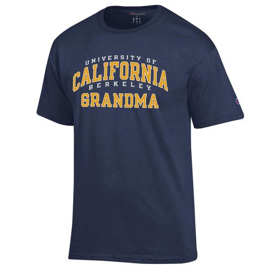 U.C. Berkeley Grandma 3 arch Champion T-Shirt-Navy