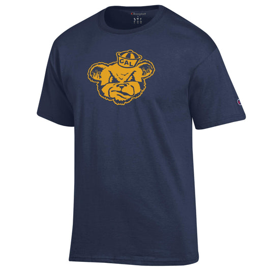 U.C. Berkeley Cal Bears Champion Retro Oski tri blend T-shirt-Navy-Shop College Wear