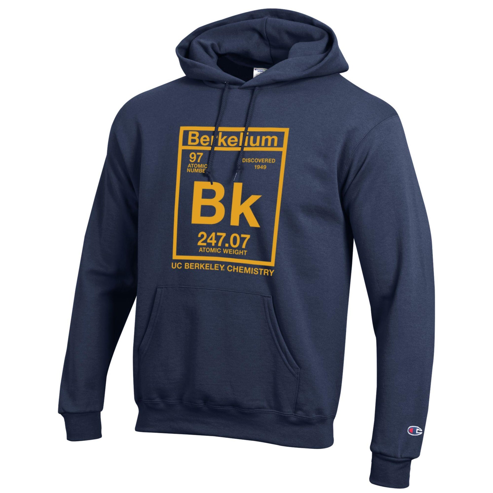University of California Berkeley Berkelium Champion hoodie Sweatshirt - Navy-Shop College Wear