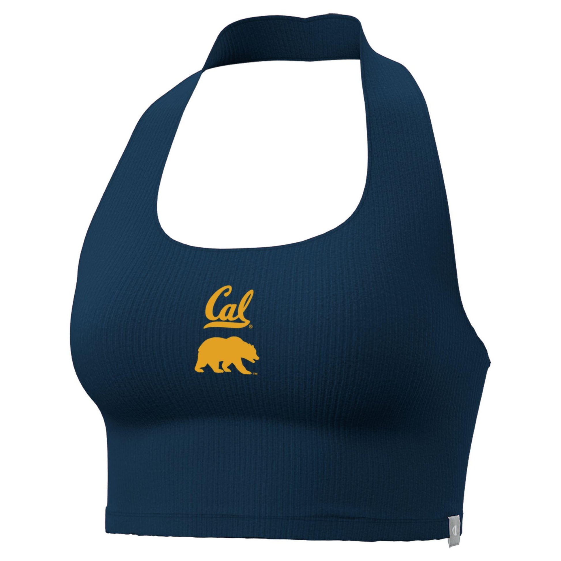 UC Berkeley Cal women's halter tank top-Navy