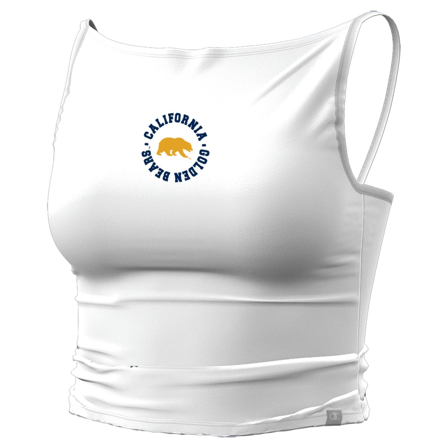 U.C. Berkeley Cal women's soft touch crop Tee-White-Shop College Wear