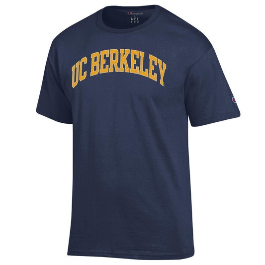 University Of California Berkeley Arch Champion Men's T-Shirt - Navy-Shop College Wear