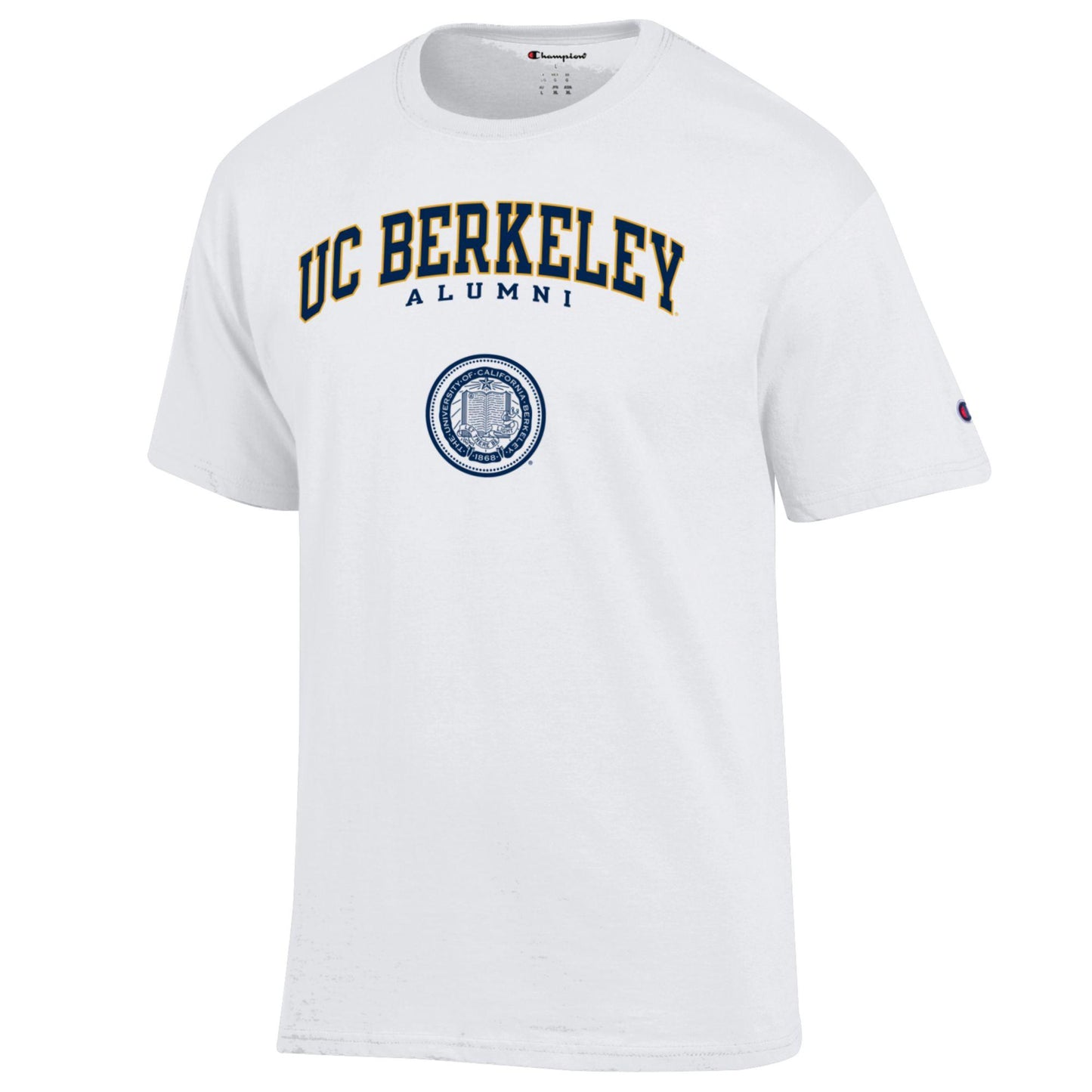 UC Berkeley Alumni Champion Men's T- Shirt-White-Shop College Wear