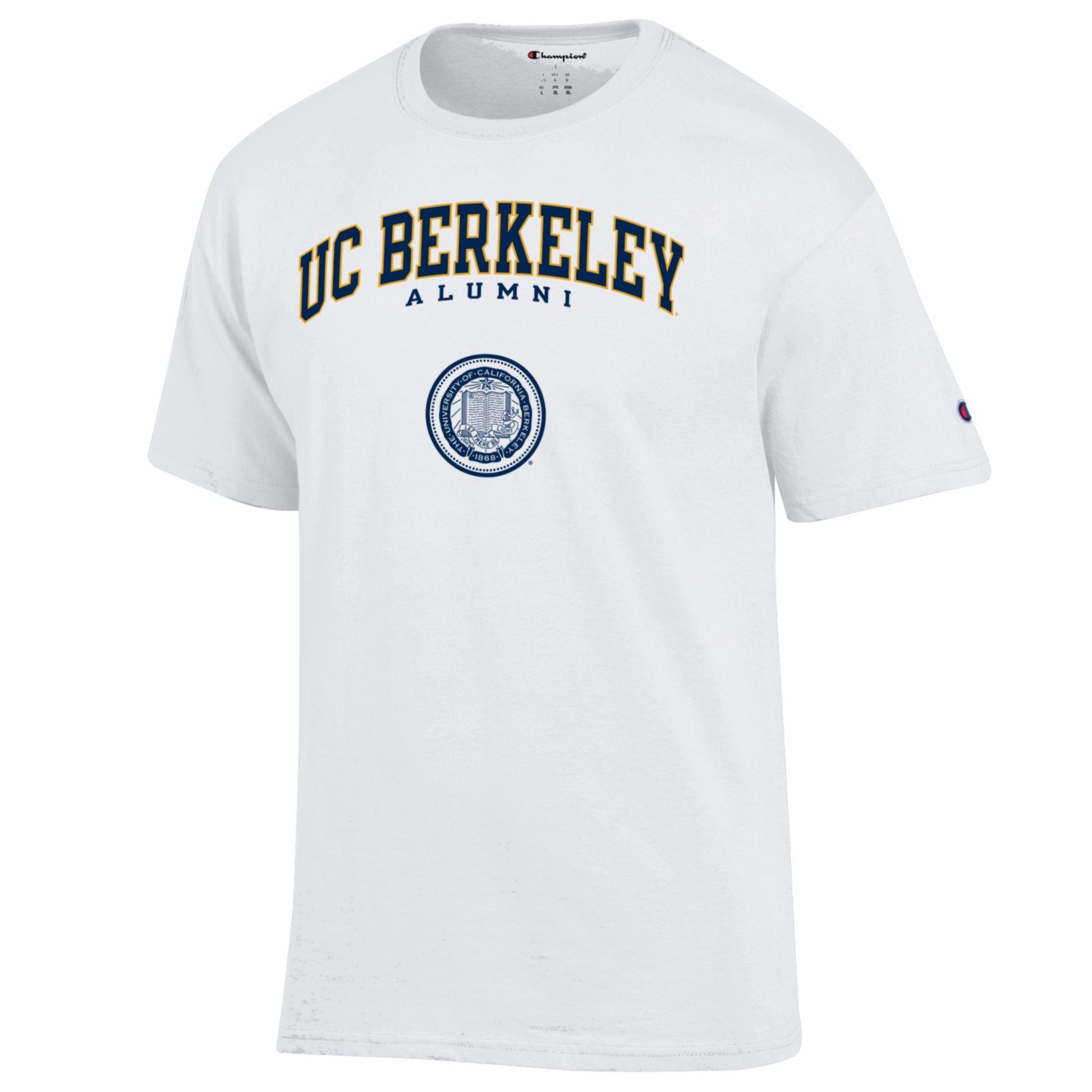 UC Berkeley Alumni Champion Men's T- Shirt-White-Shop College Wear