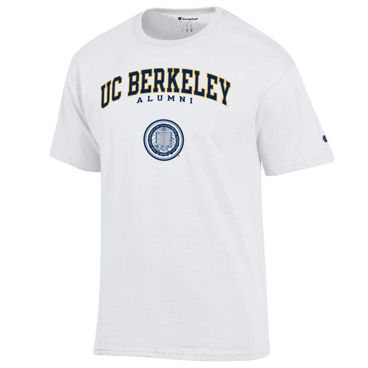 UC Berkeley Alumni Champion Men's T- Shirt-White-Shop College Wear