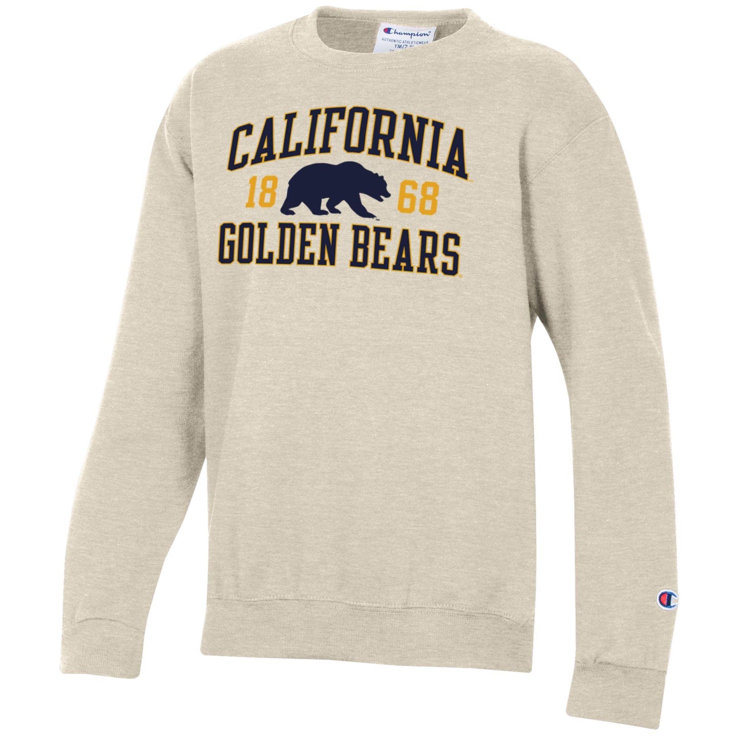 University Of California Berkeley Walking Bears Youth Champion crew neck Sweatshirt-Oatmeal-Shop College Wear