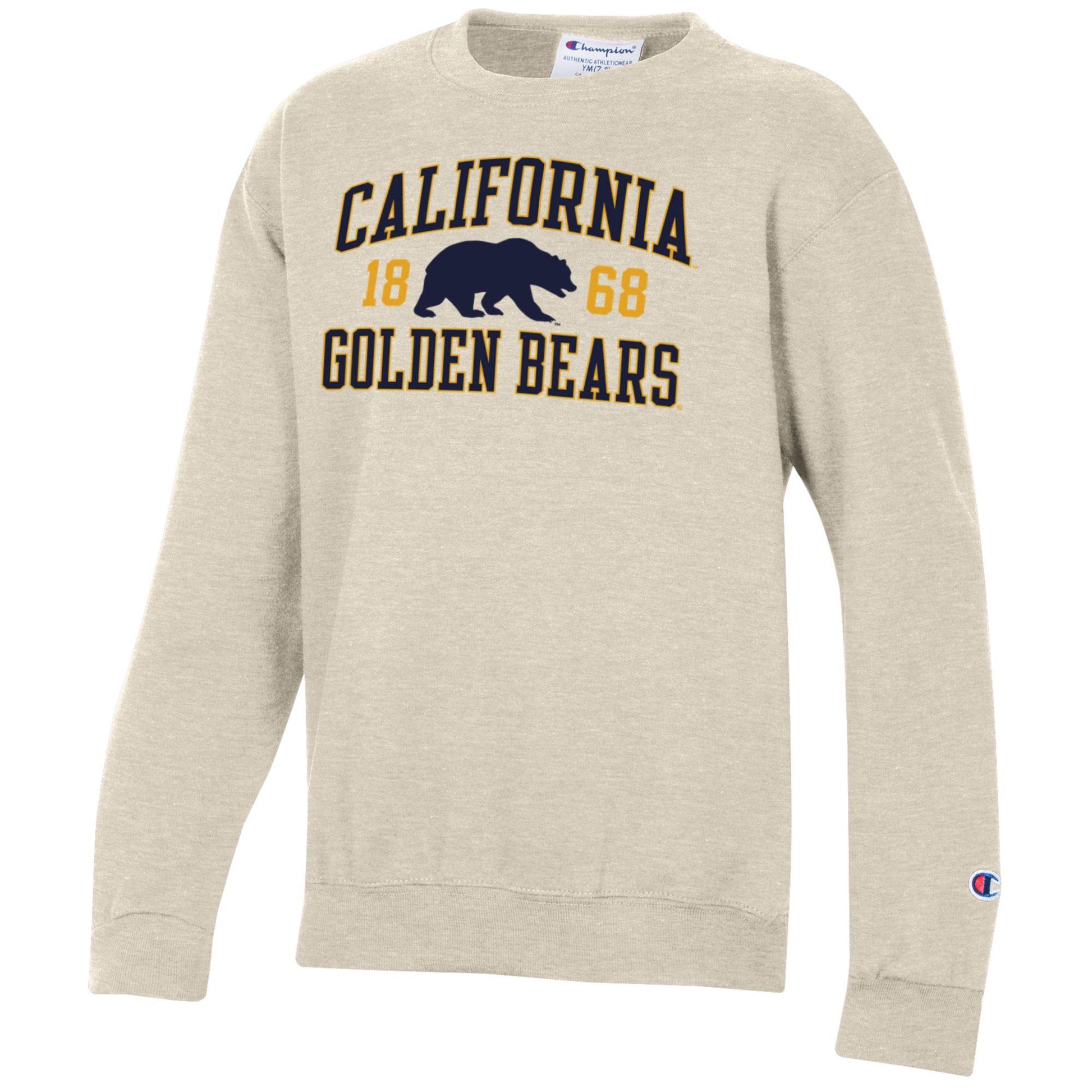 University Of California Berkeley Walking Bears Youth Champion crew neck Sweatshirt-Oatmeal-Shop College Wear
