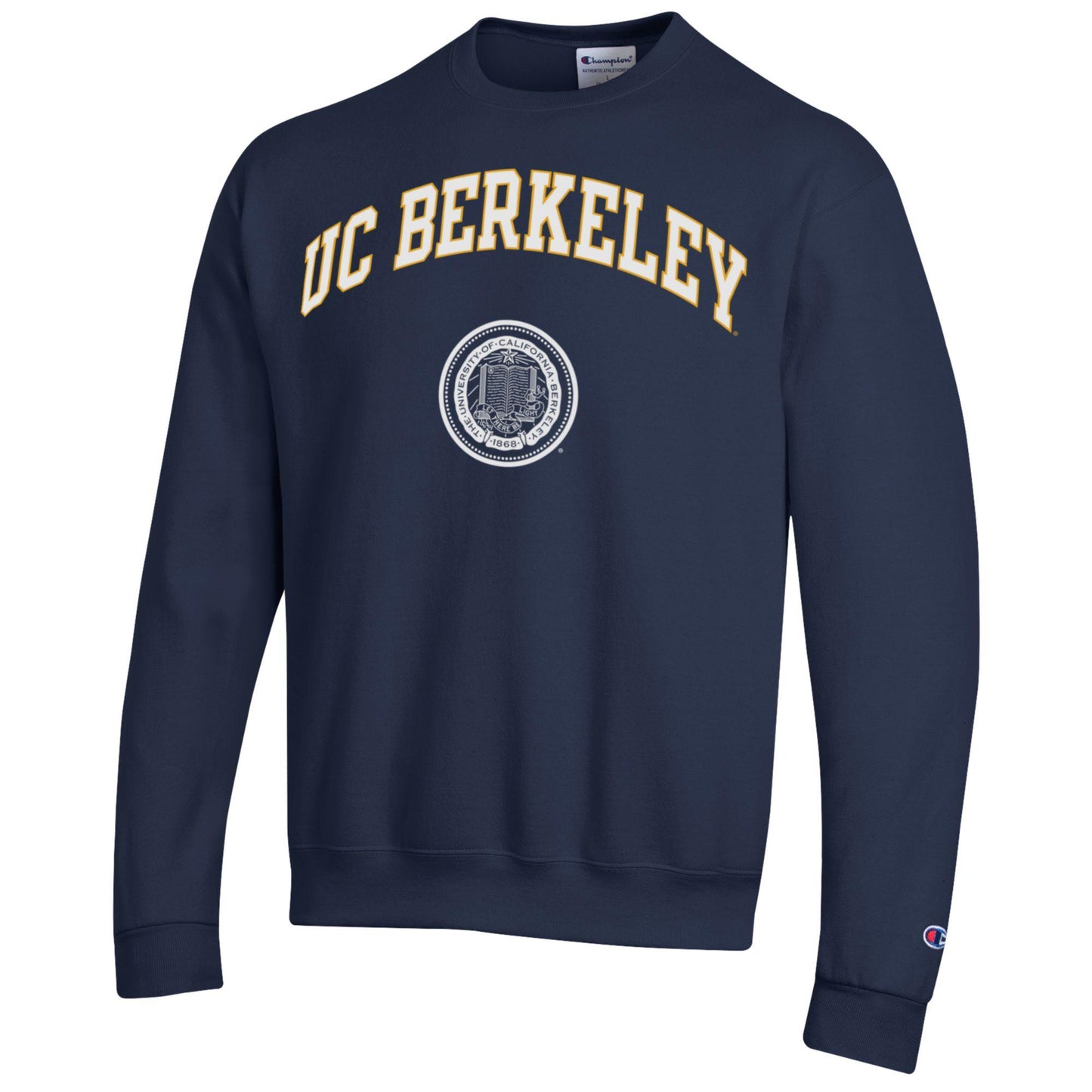U.C. Berkeley Seal Champion crew-neck sweatshirt-Navy-Shop College Wear