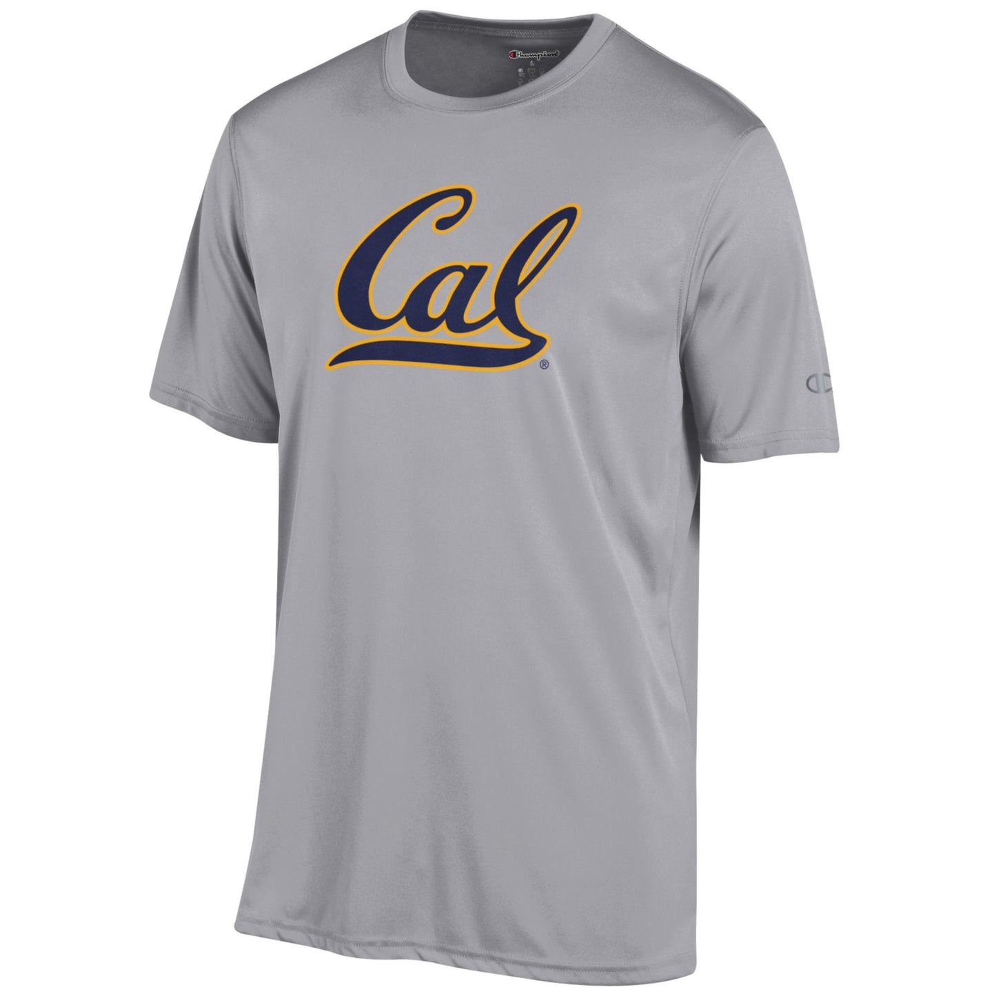 U.C. Berkeley Cal Men's Champion Dry Performance T-Shirt-Gray-Shop College Wear
