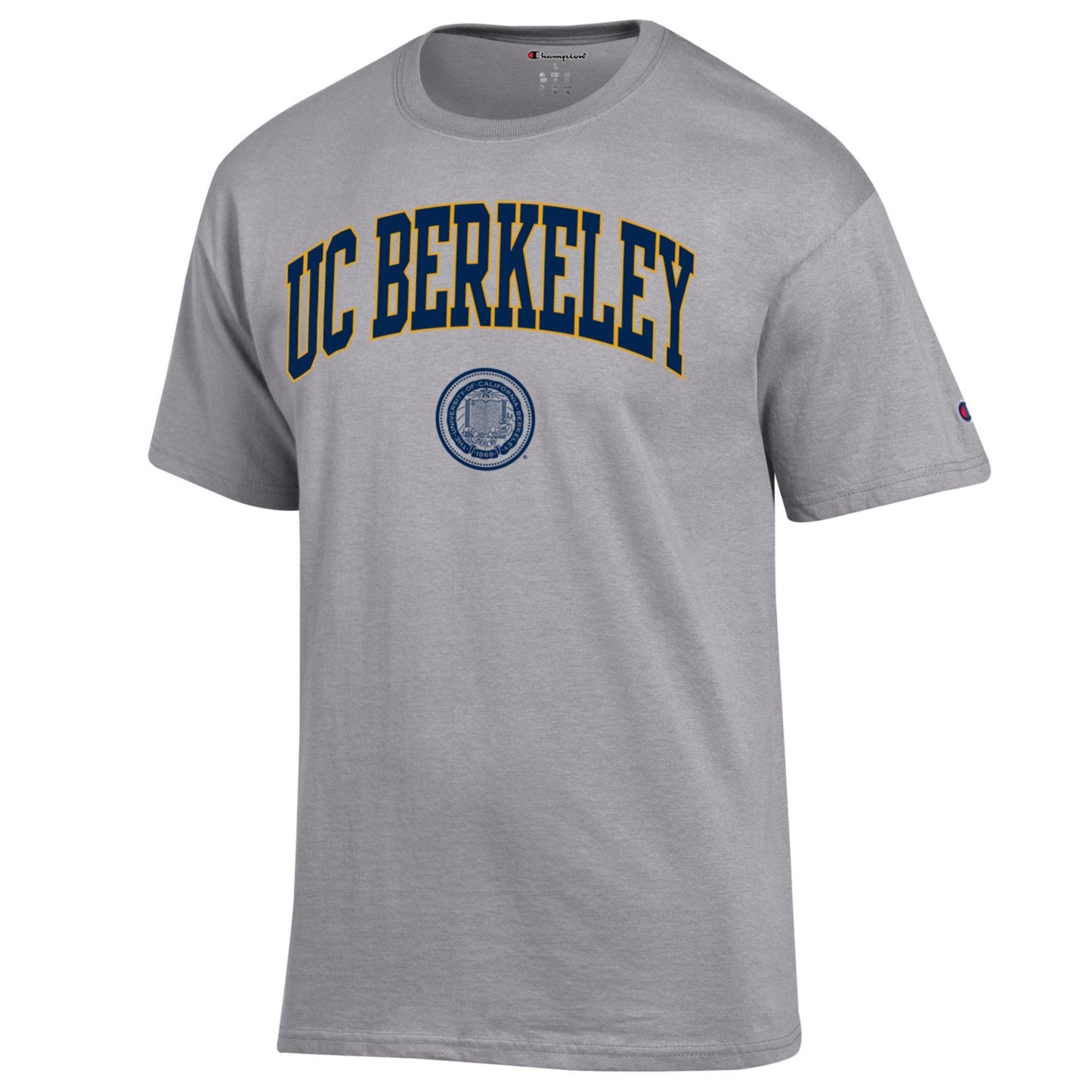 U.C. Berkeley Men's Champion T-Shirt-Gray-Shop College Wear