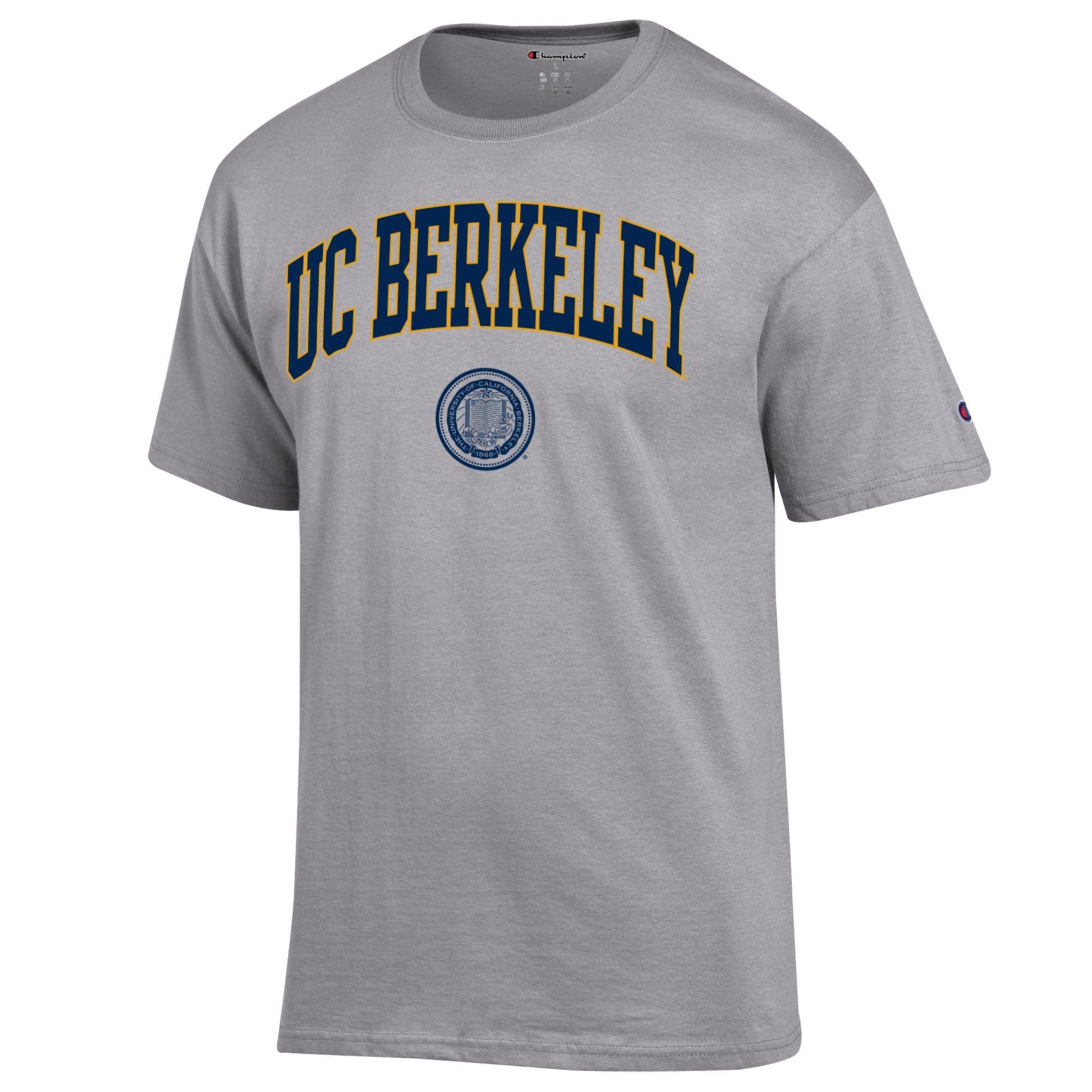 U.C. Berkeley Men's Champion T-Shirt-Gray-Shop College Wear