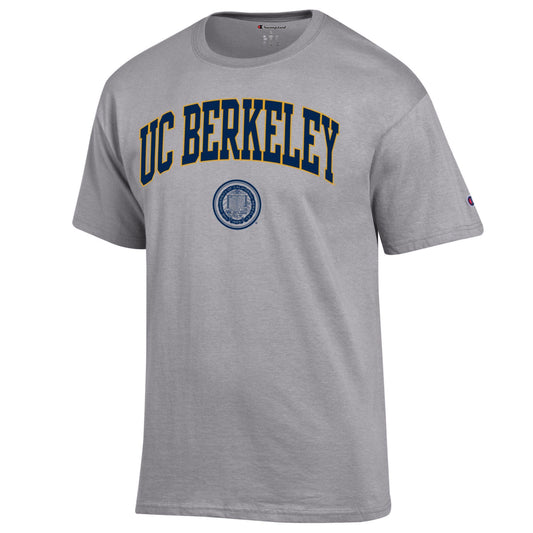 U.C. Berkeley Men's Champion T-Shirt-Gray-Shop College Wear