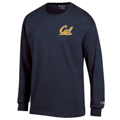 UC Berkeley Cal Champion Men's Long Sleeve T-Shirt -Navy-Shop College Wear