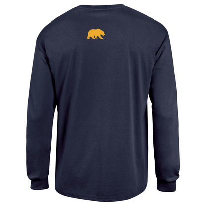 UC Berkeley Cal Champion Men's Long Sleeve T-Shirt -Navy-Shop College Wear
