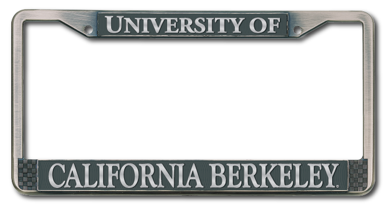 University of California Berkeley antique pewter license plate frame-Shop College Wear