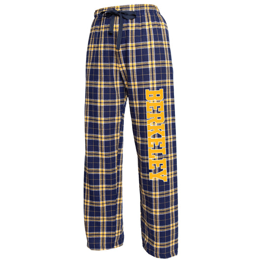 U.C. Berkeley Cal Men's flannel pajama pants-Navy-Shop College Wear