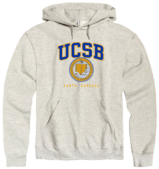 University of California Santa Barbara UCSB hoodie sweatshirt-Oatmeal-Shop College Wear