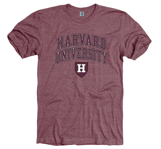 Harvard University double arch Men's Tri Blend T-Shirt-Crimson-Shop College Wear