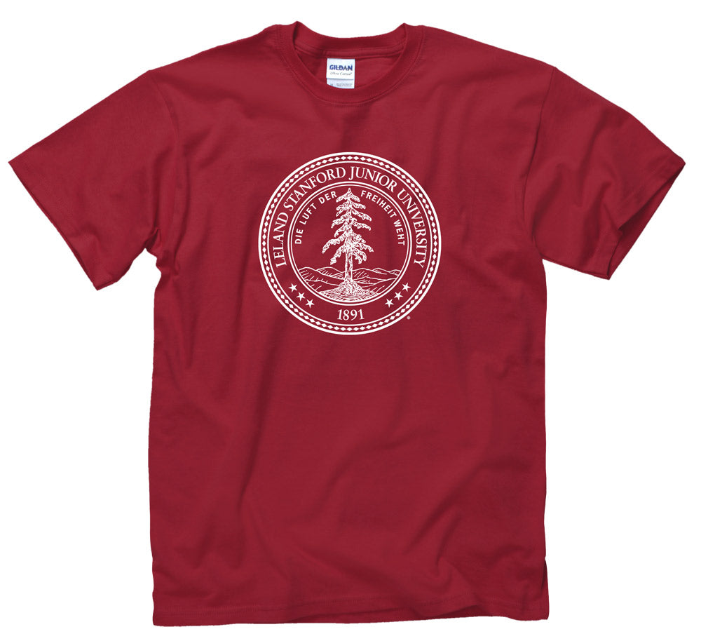 Stanford University Seal Men's T-Shirt-Cardinal-Shop College Wear