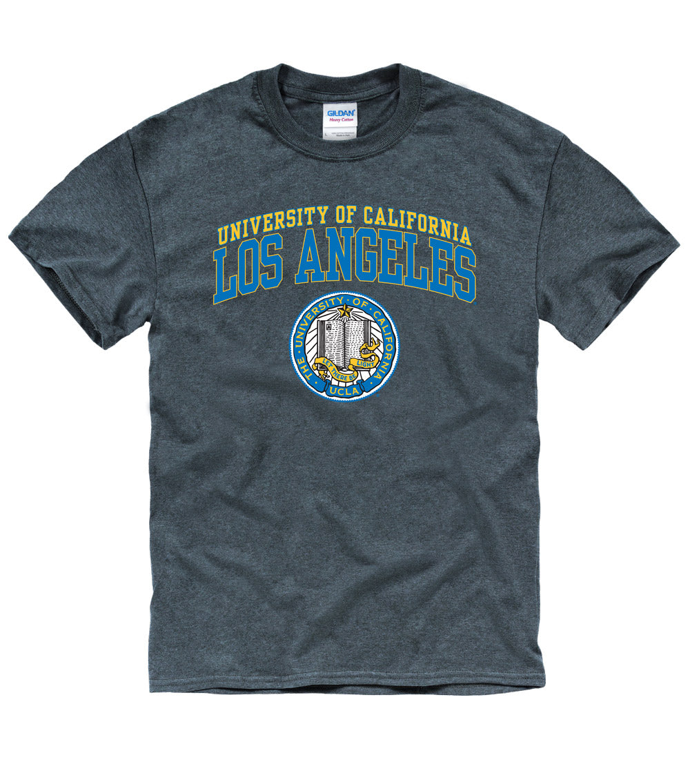 UCLA Bruins Double Arch Men's T-shirt-Charcoal-Shop College Wear