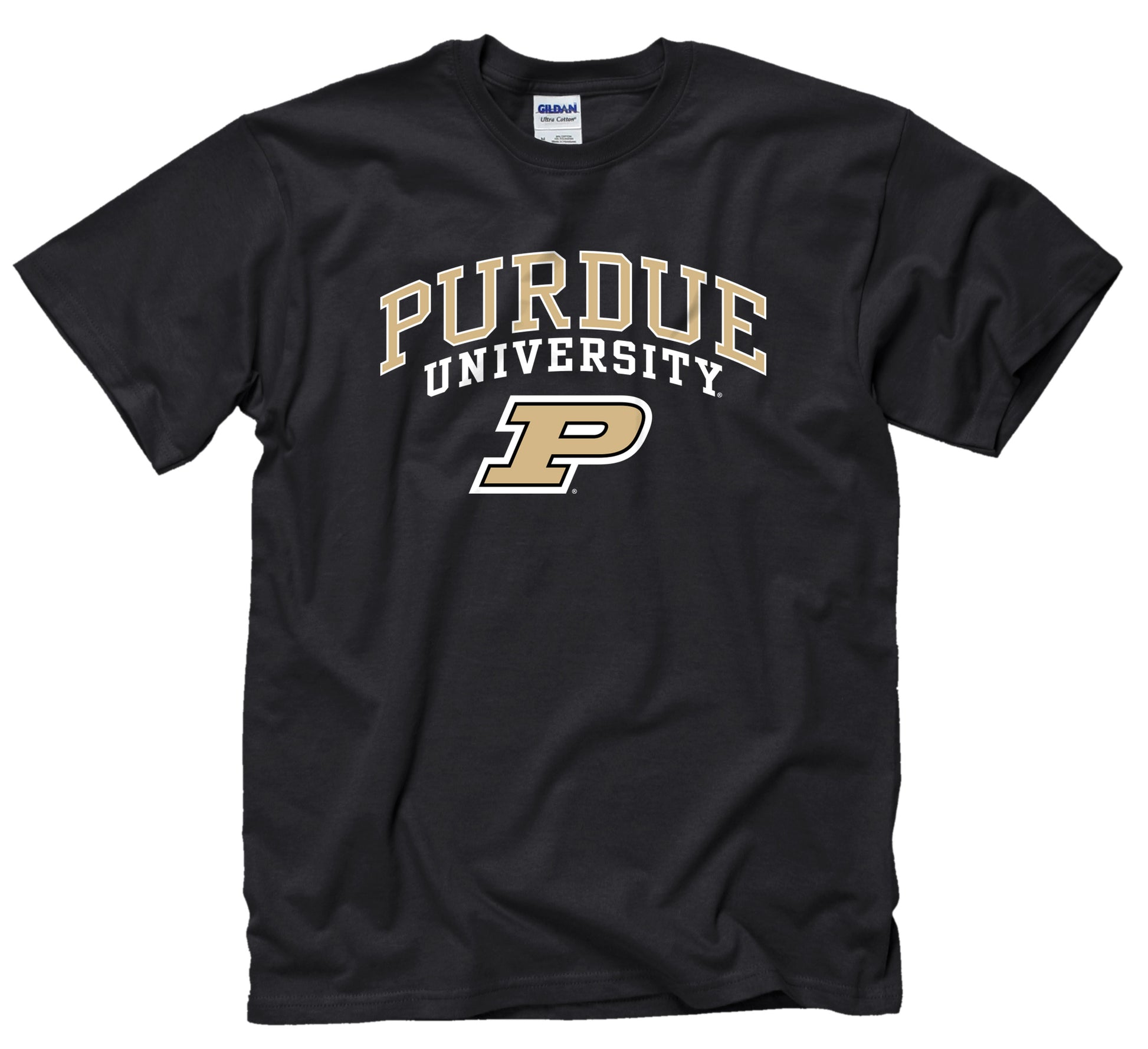 Purdue University double Arch T-Shirt-Black-Shop College Wear