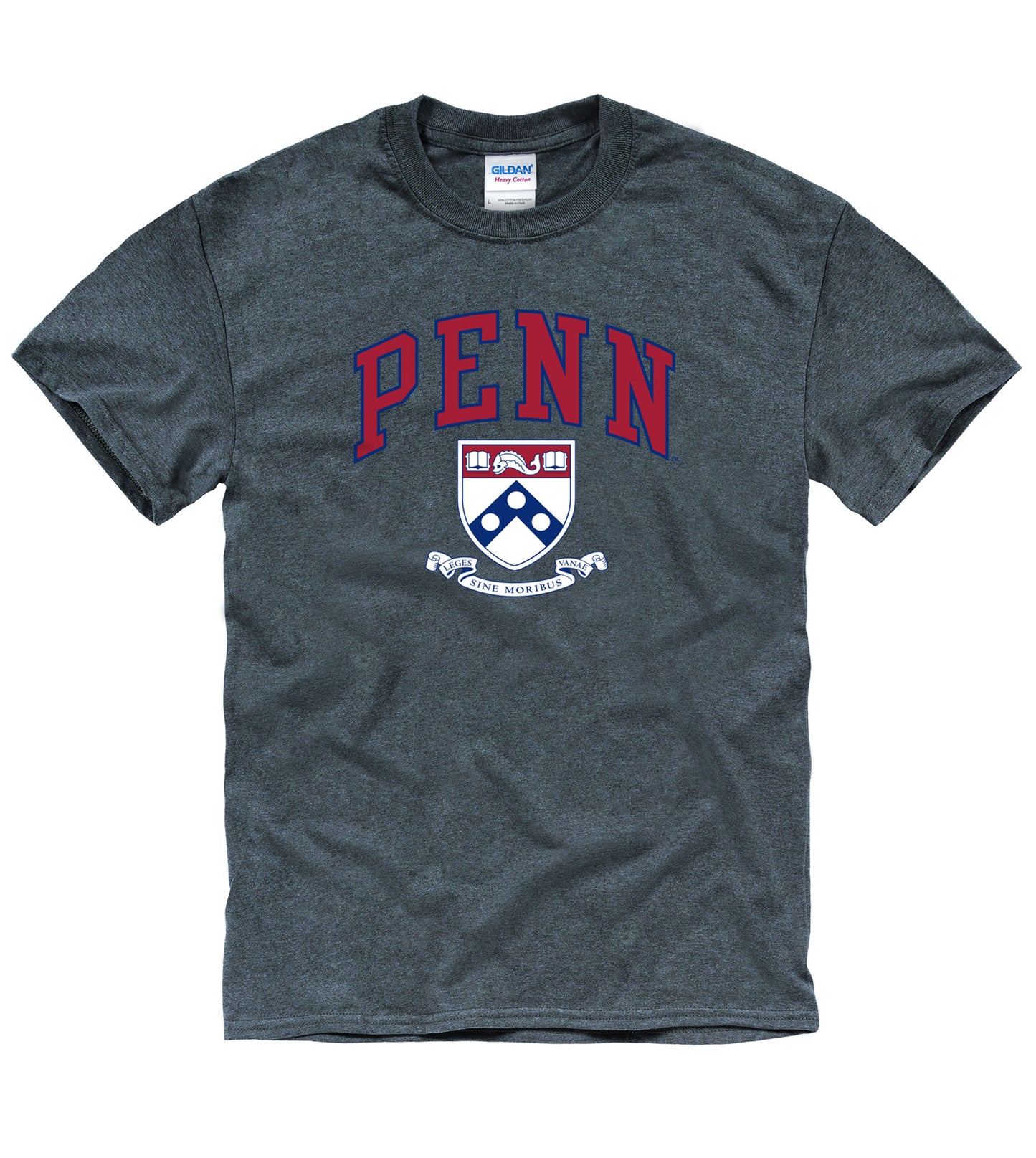University Of Pennsylvania Men's T-Shirt-Charcoal-Shop College Wear