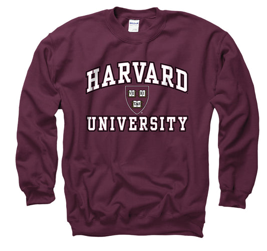 Harvard University Men's Crew Neck-Sweatshirt-Maroon-Shop College Wear