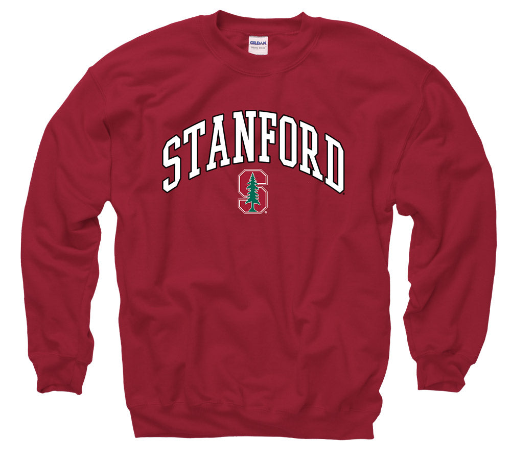 Stanford Cardinal Men's Tall font Sweatshirt-Cardinal-Shop College Wear