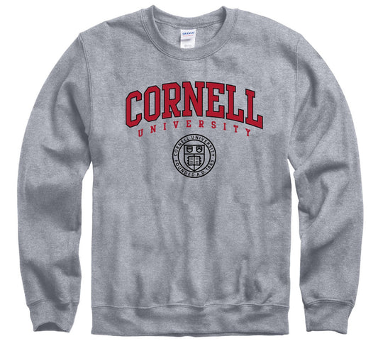 Cornell University Big Red Classic Crewneck Sweatshirt - Officially Licensed IvySport Apparel