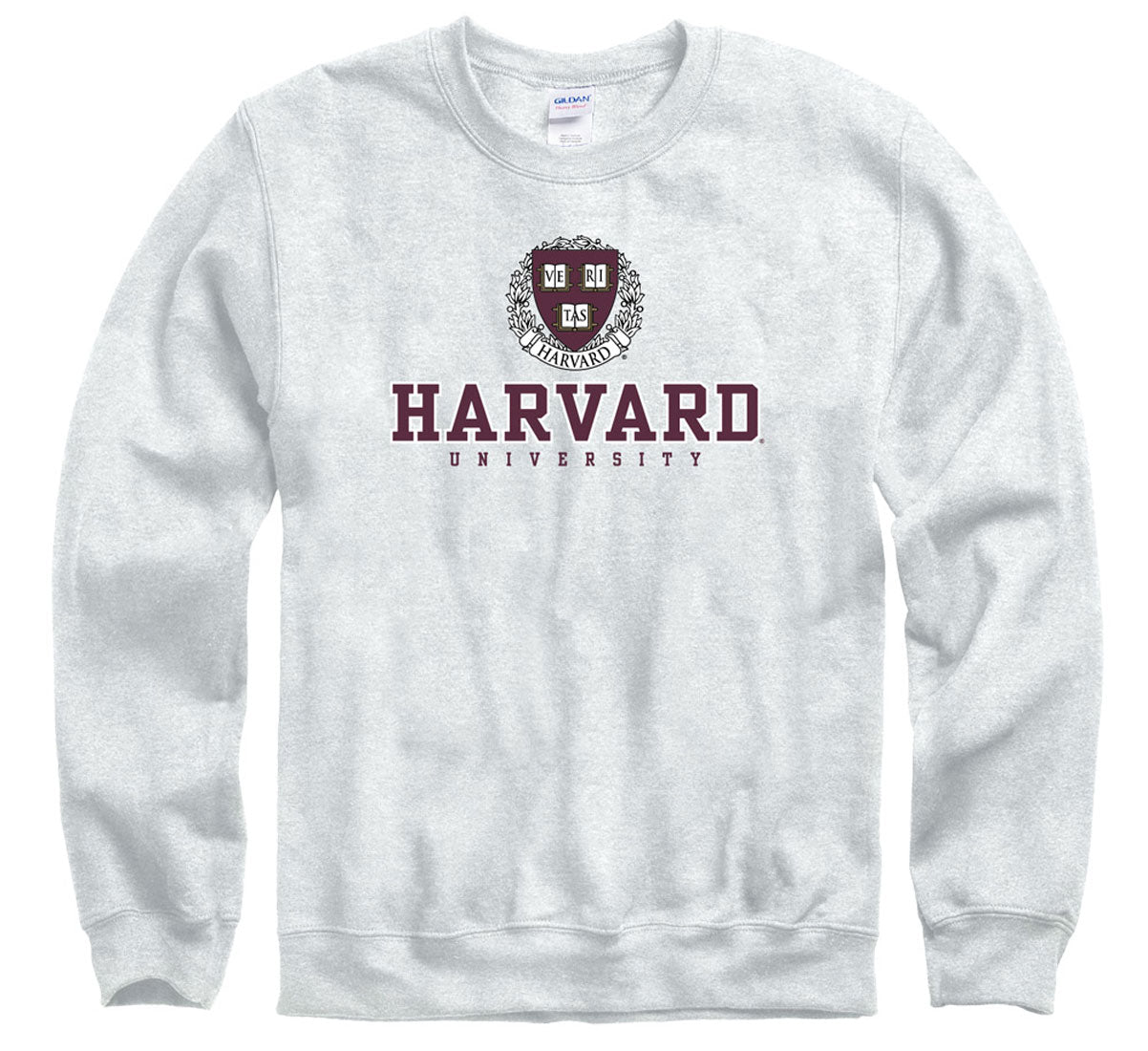 New Agenda Harvard University stacked sweatshirt-Ash Gray-Shop College Wear