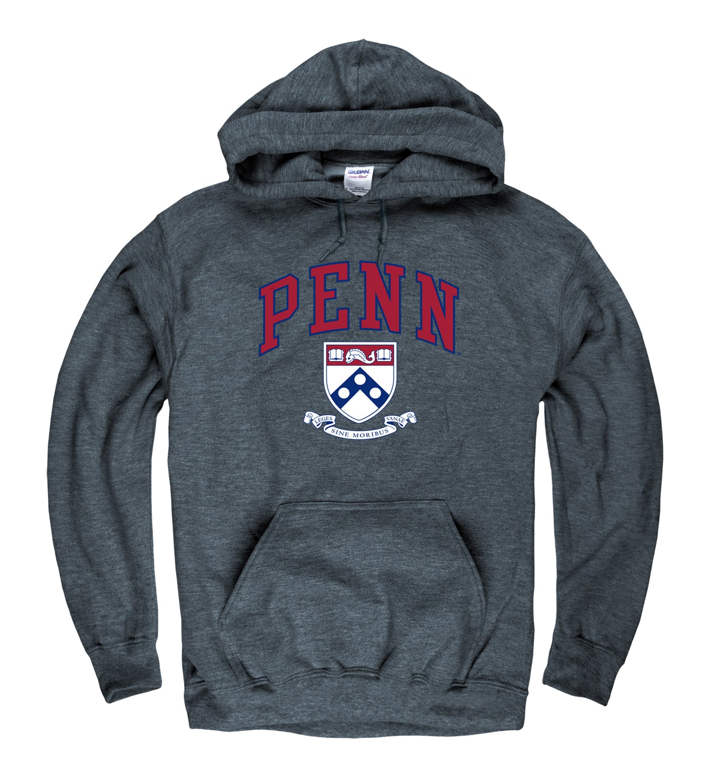 University Of Pennsylvania Penn Men's Hoodie Sweatshirt-Charcoal-Shop College Wear