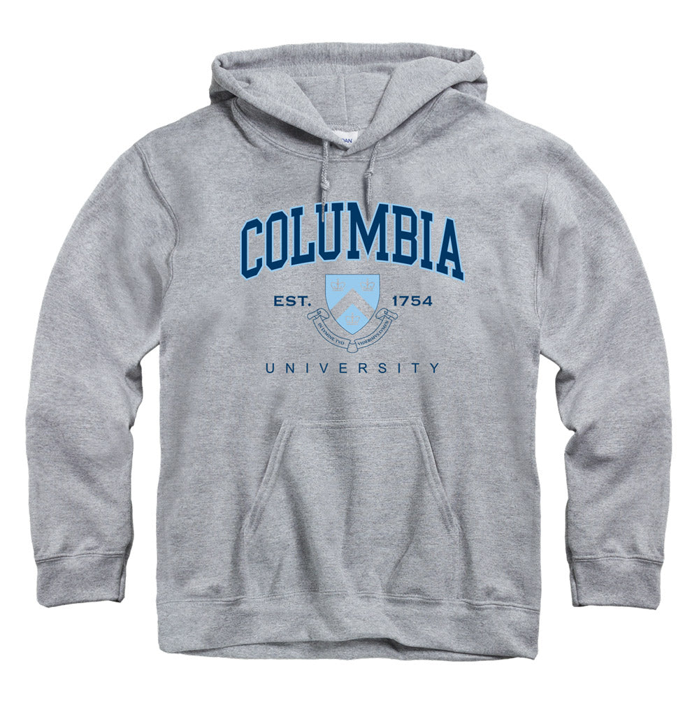 Columbia University Lions Hoodie Sweatshirt-Gray-Shop College Wear