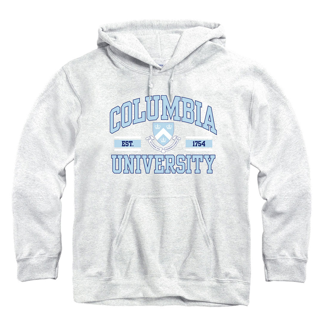 Columbia University Lions hoodie sweatshirt-Ash Gray-Shop College Wear