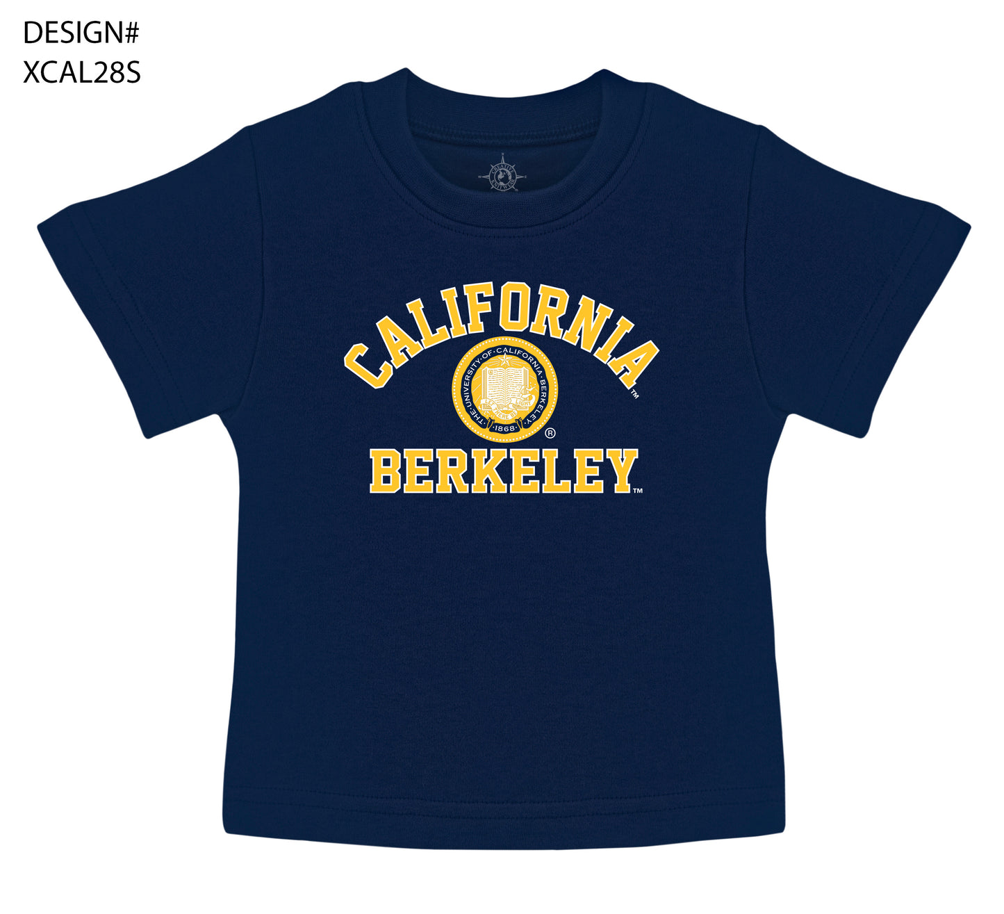 U.C. Berkeley California arch Berkeley multi color seal toddler T-Shirt-Navy-Shop College Wear