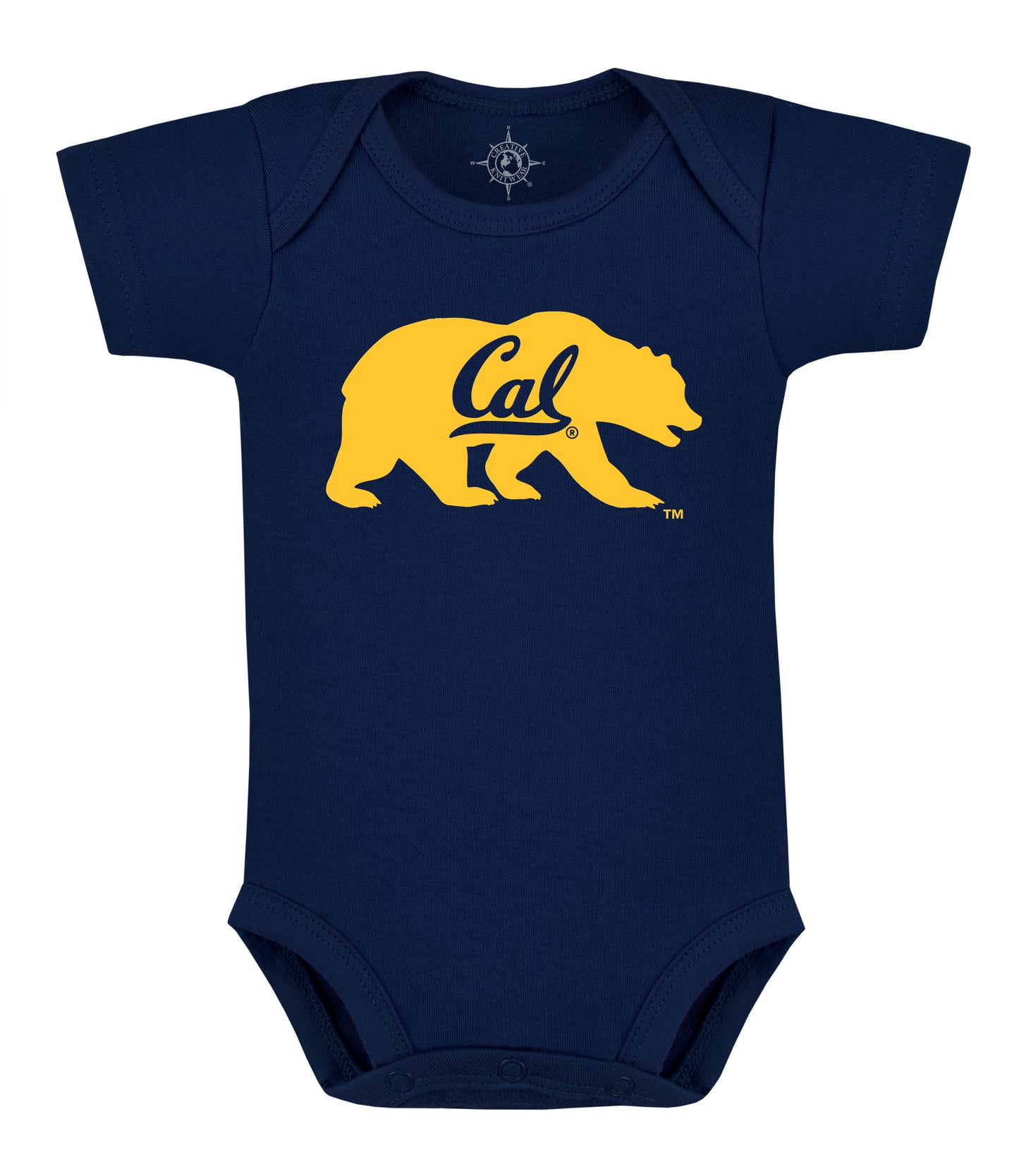 U.C. Berkeley Cal enclosed bear mascot infant onesie-Navy-Shop College Wear