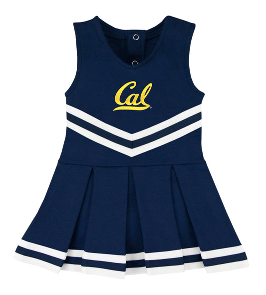 U.C. Berkeley Cal applique cheerleader dress-Navy-Shop College Wear