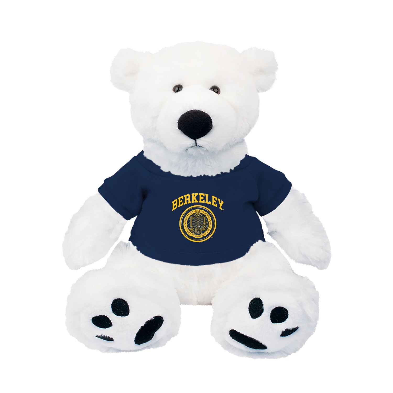 U.C. Berkeley Cal Bears plush Scout teddy bear-White-Shop College Wear