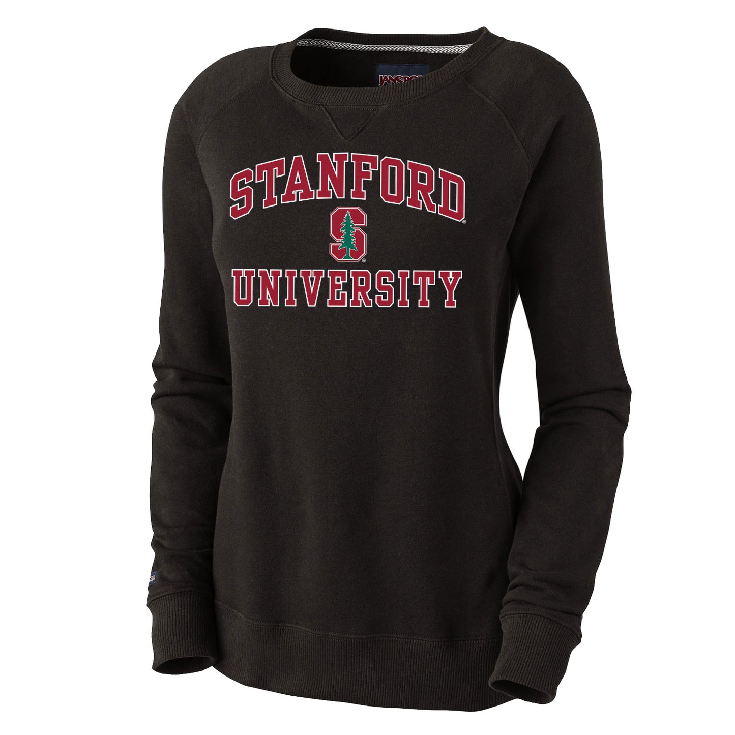 Stanford Cardinal Women's Sweatshirt-Black-Shop College Wear