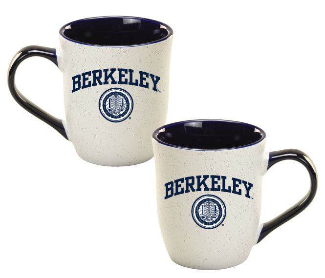 U.C. Berkeley arch and seal granite ceramic mug -Cobalt Blue-Shop College Wear