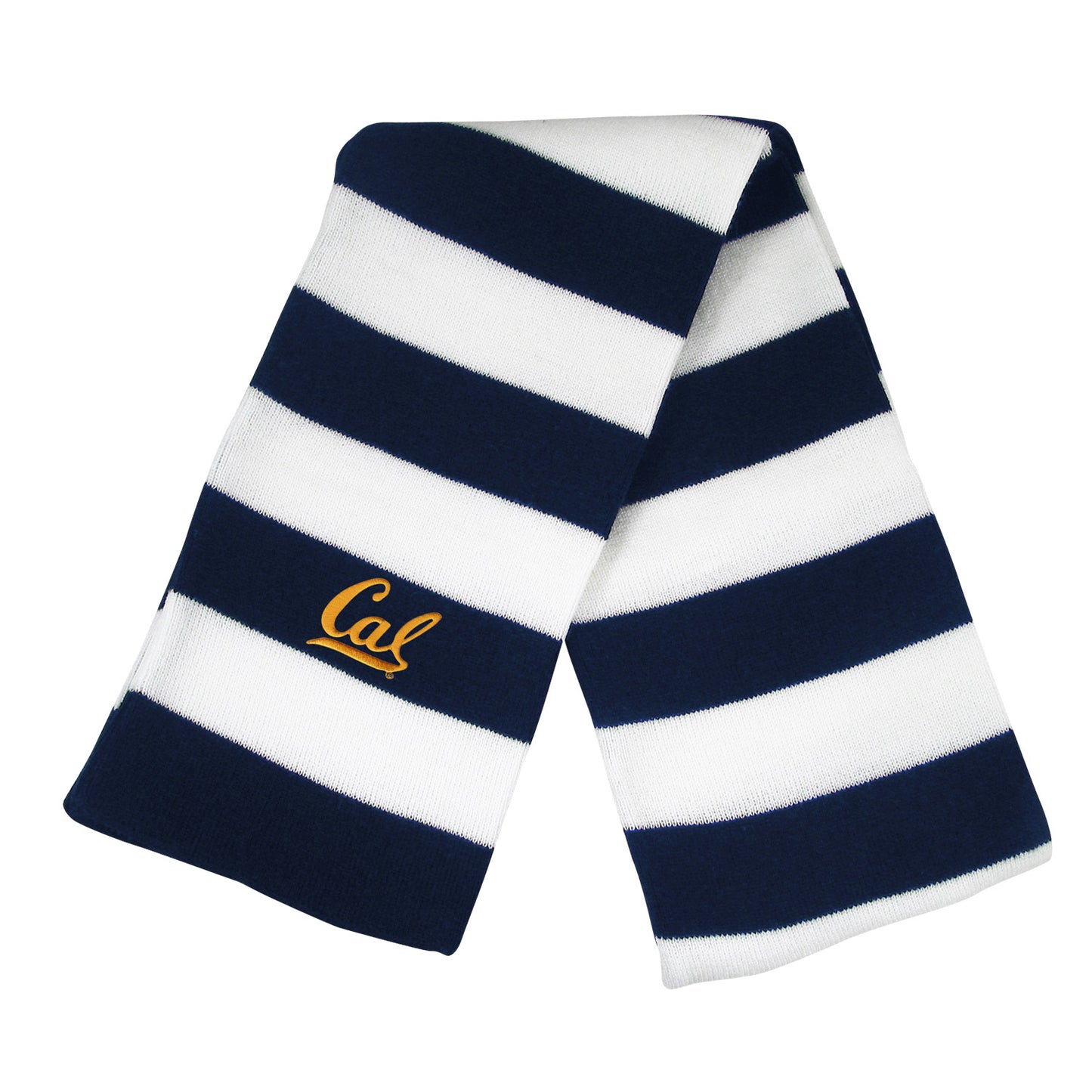 U.C. Berkeley Cal embroidered rugby unisex scarf-Navy-Shop College Wear