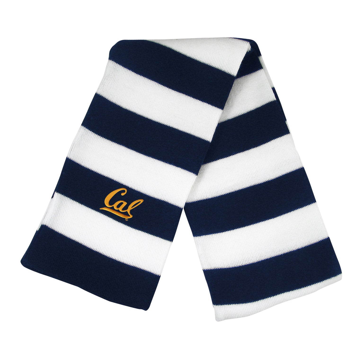 U.C. Berkeley Cal embroidered rugby unisex scarf-Navy-Shop College Wear