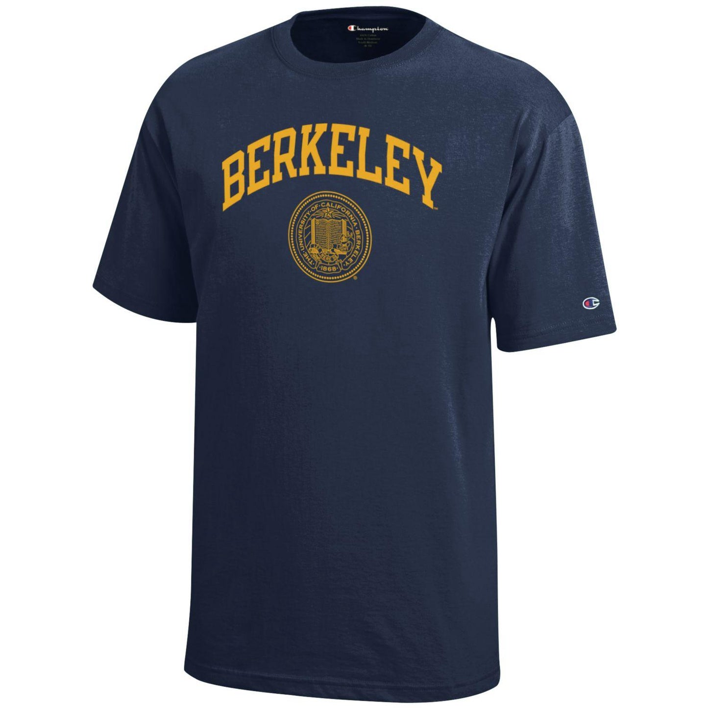 UC Berkeley Champion Youth Arch & Seal T-Shirt - Navy-Shop College Wear