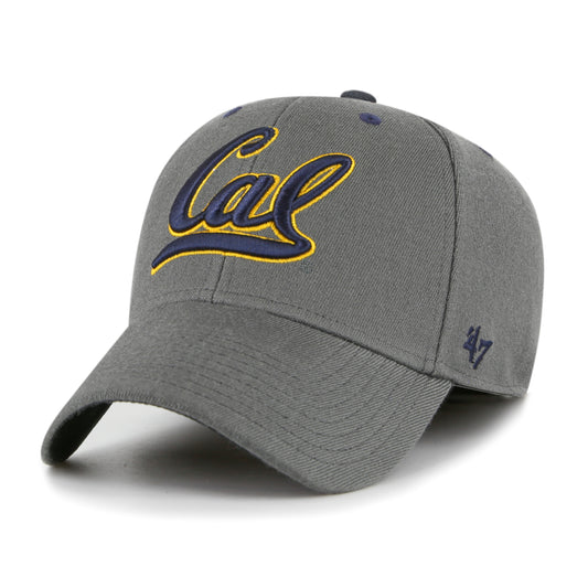 U.C. Berkeley Cal embroidered stretch-one fit contender wool blend hat-Charcoal-Shop College Wear