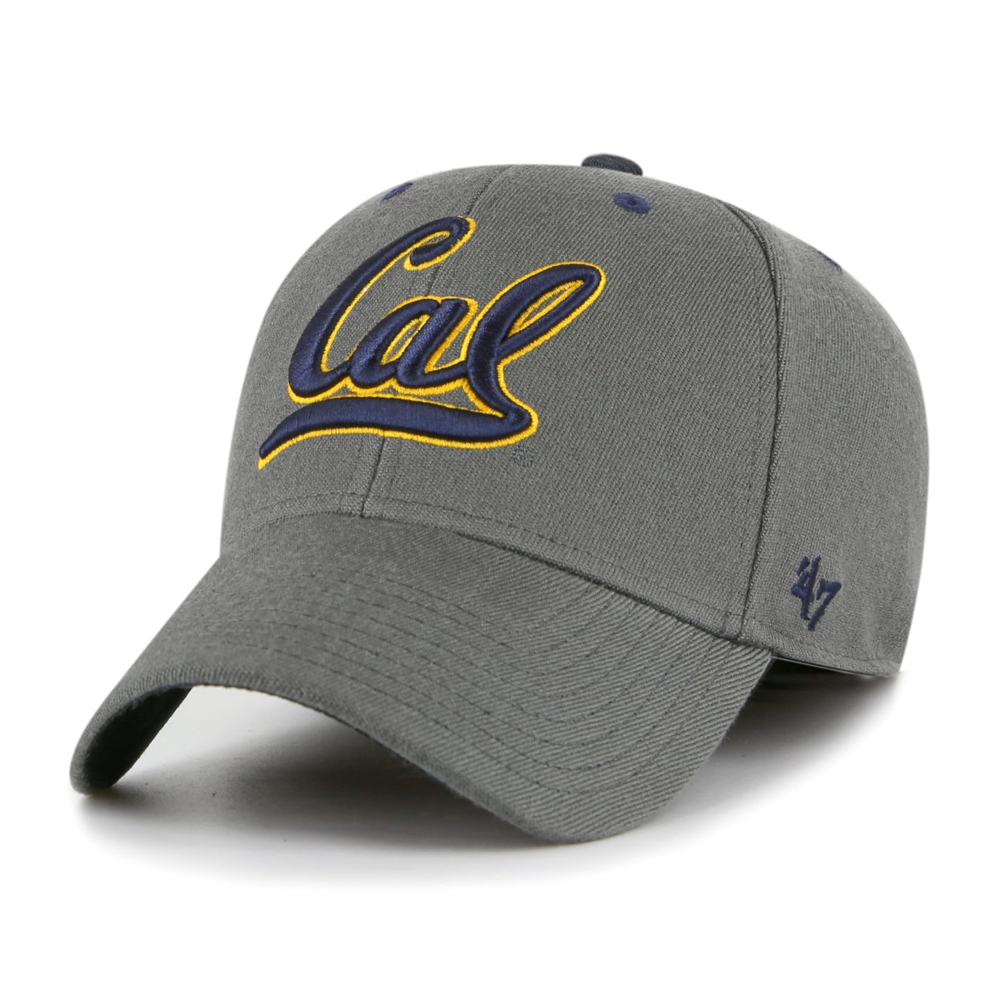 U.C. Berkeley Cal embroidered Flex fit contender wool blend hat-Charcoal-Shop College Wear