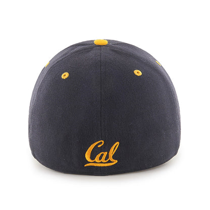 U.C. Berkeley Cal large bear wool blend stretch fit hat-Navy-Shop College Wear